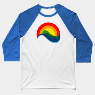 ocean landscape sunset Baseball T-Shirt